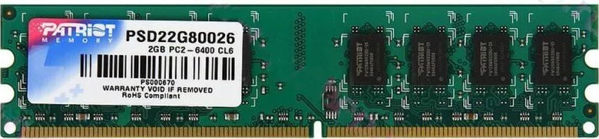 Memorie Patriot Signature, DDR2, 2 GB, 800 MHz, CL6, PSD22G80026
