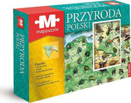 Puzzle edukativ Mappuzzle Animals of Poland Demart, hartë Polonie, faunë, shumëngjyrësh