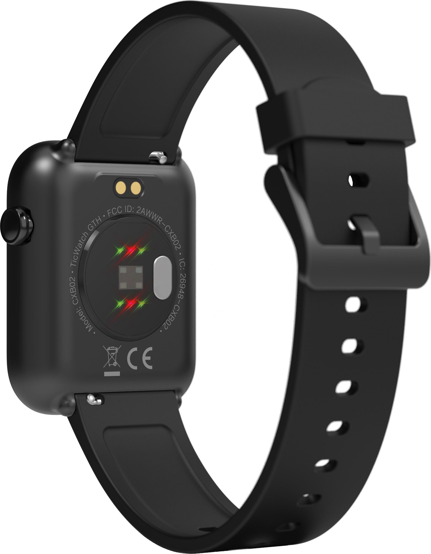Ora inteligjente Mobvoi TicWatch GTH Raven, ekran 1.55", rezistencë ndaj ujit, e zezë