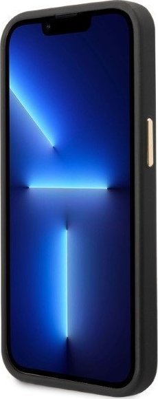 Futlle telefon Guess GUHMP13MSAPSTK, për iPhone 13 6.1", MagSafe, e zezë