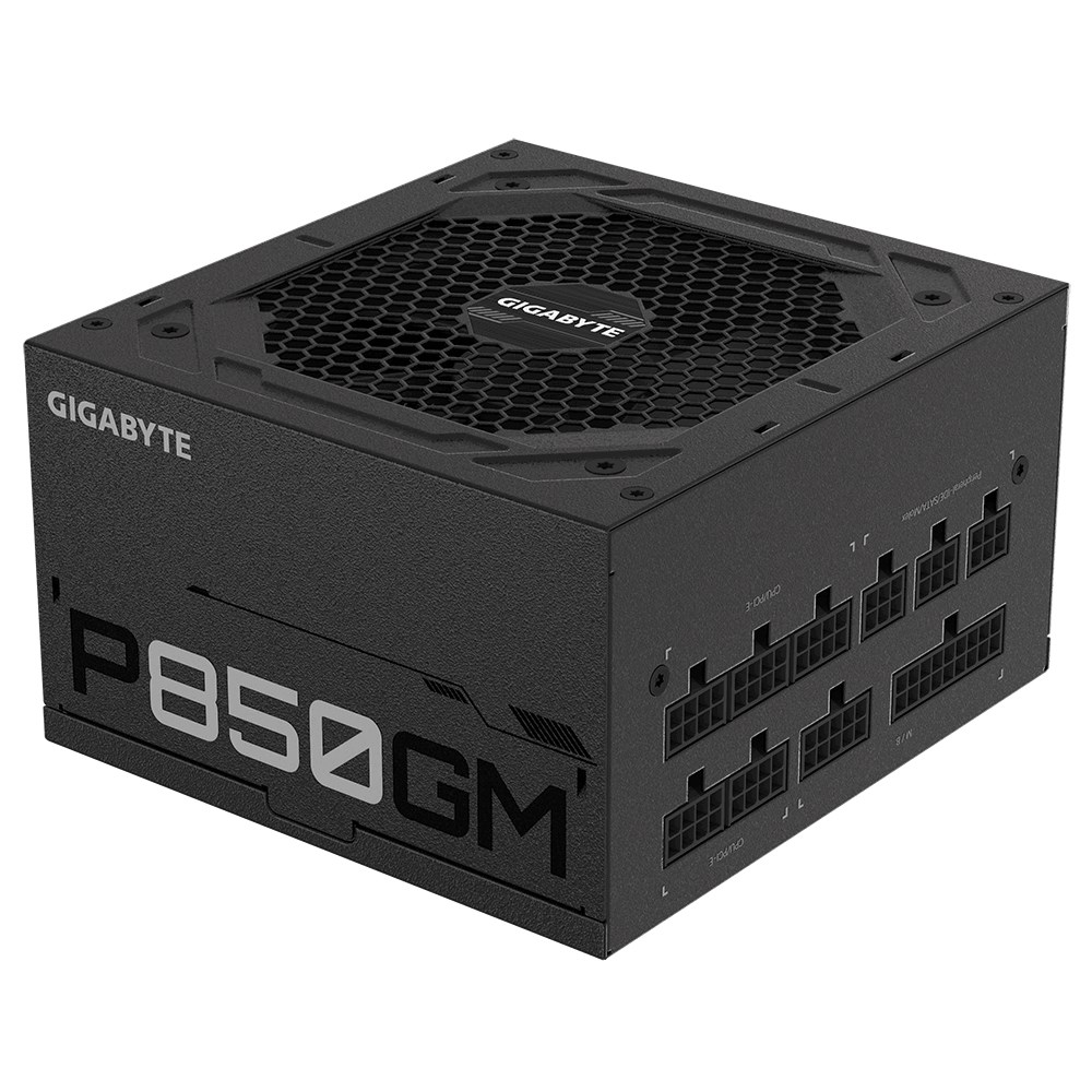 Напојување Gigabyte P850GM, 850 W 20+4 pin ATX ATX, црно