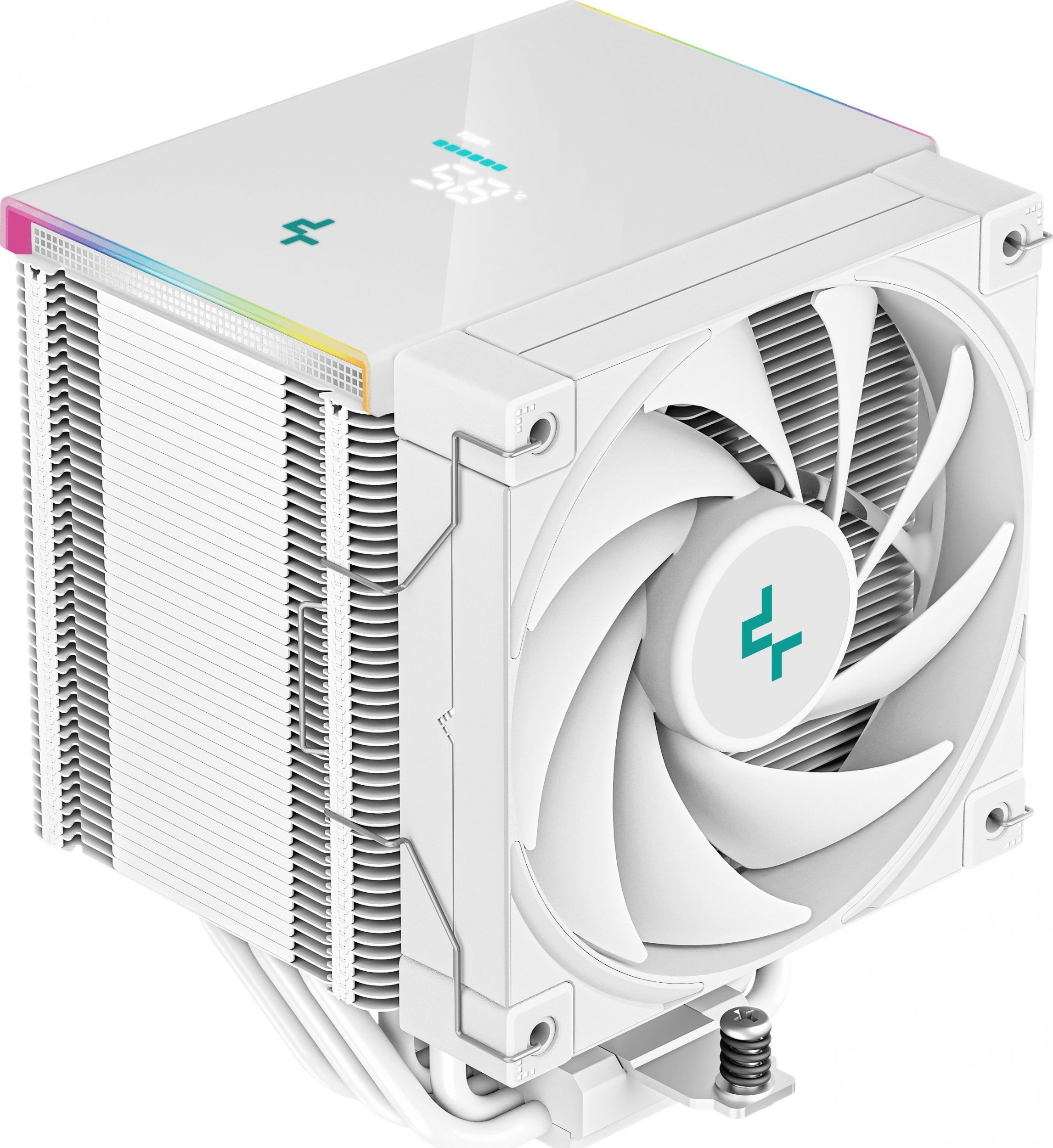 Ftohës procesori Deepcool AK500 Digital WH, ajror, ekran dixhital, i bardhë