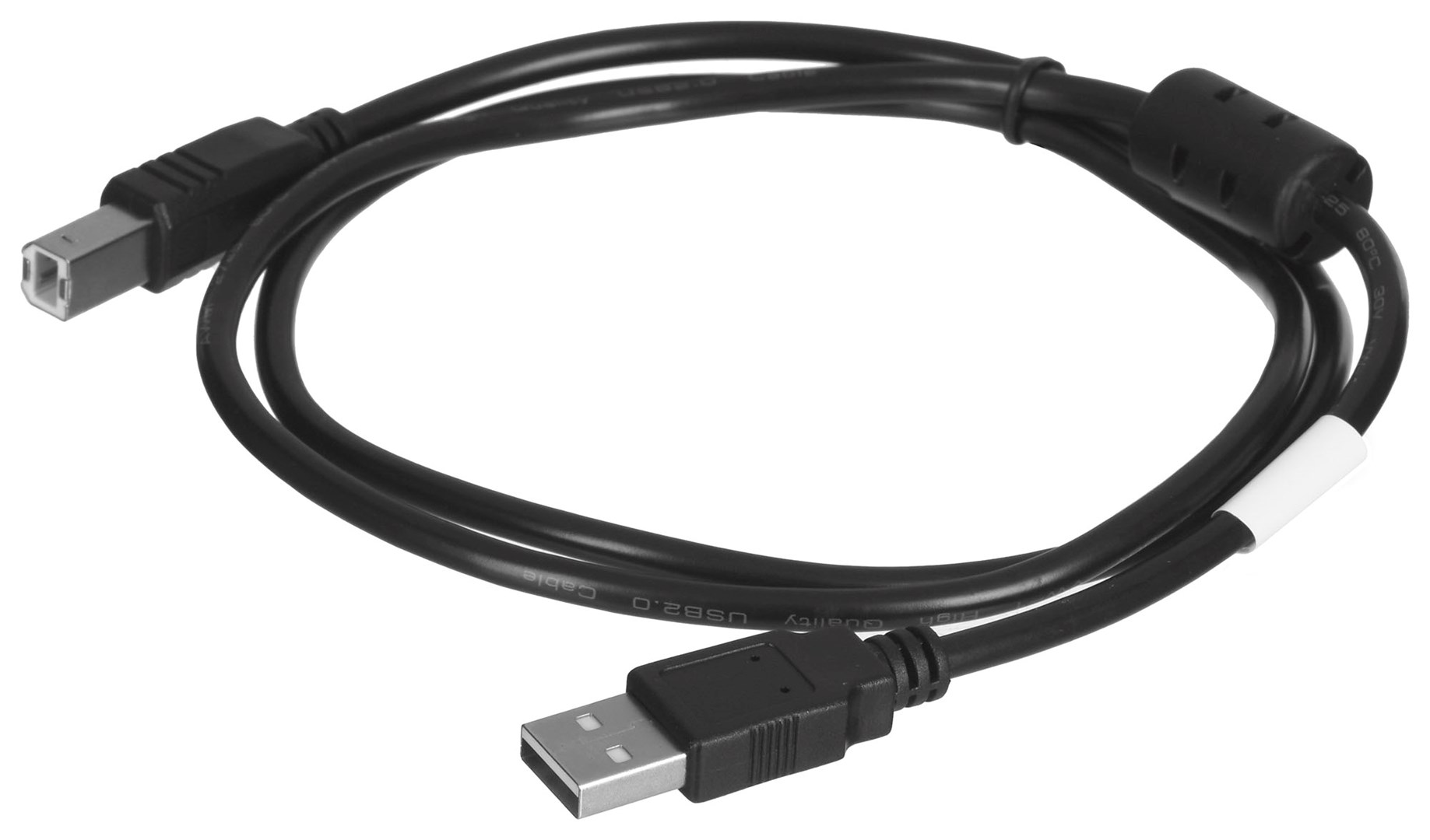 Kabllo Lanberg, USB-A në USB-B, 1m, USB 2.0, 480Mbps, e zezë
