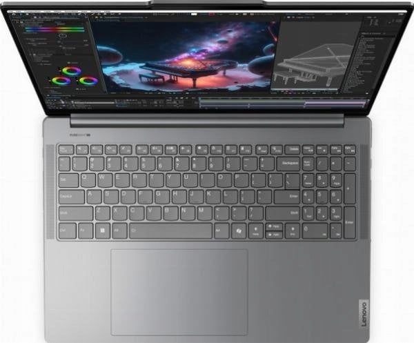 Laptop Lenovo Yoga Pro 9 16IMH9, 16", Intel Core Ultra 7 155H, 16GB RAM, 512GB SSD, NVIDIA RTX 4060, gri