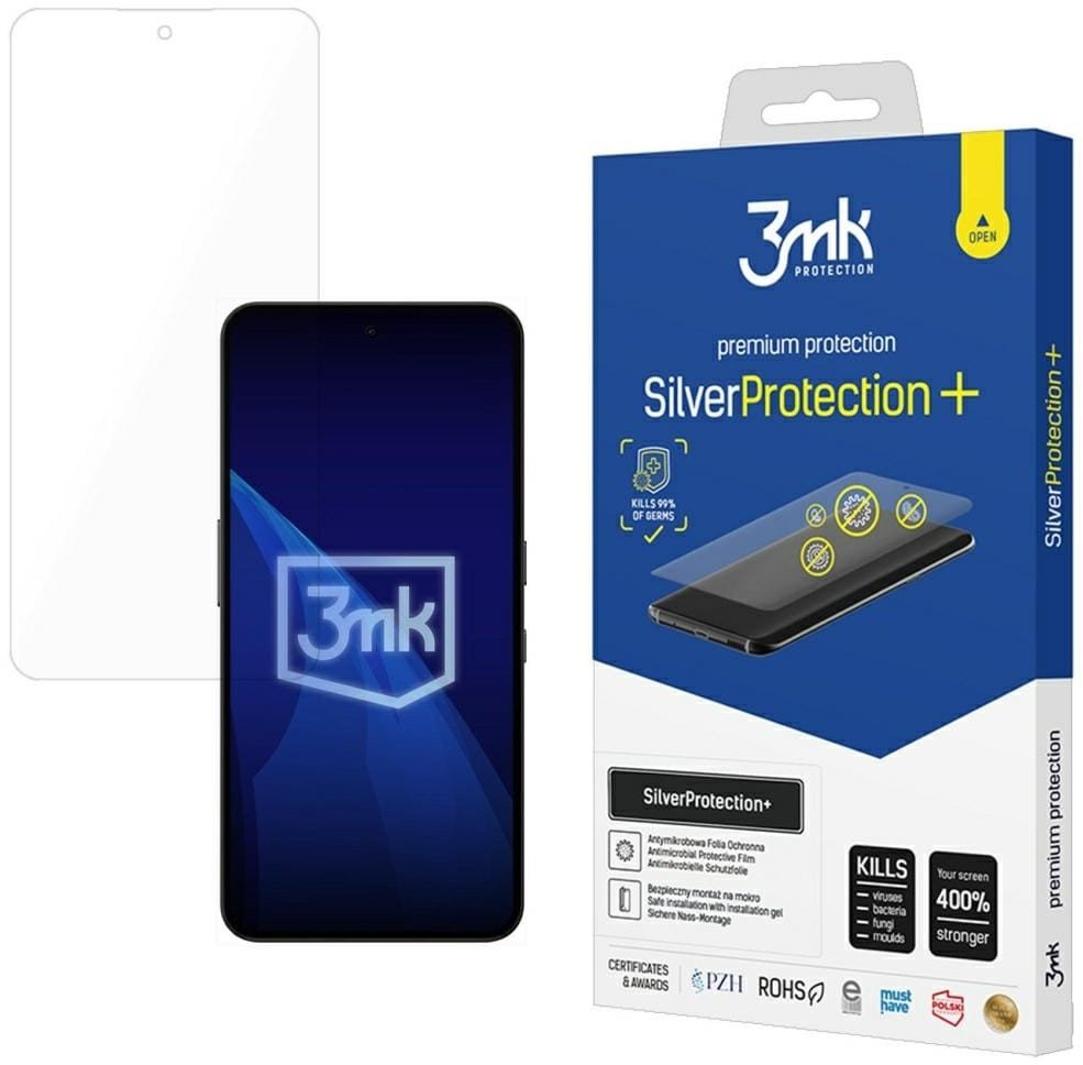 Foli mbrojtëse ekrani 3MK SilverProtection Plus, për Nothing CMF Phone 2 Pro, antibakteriale, transparente