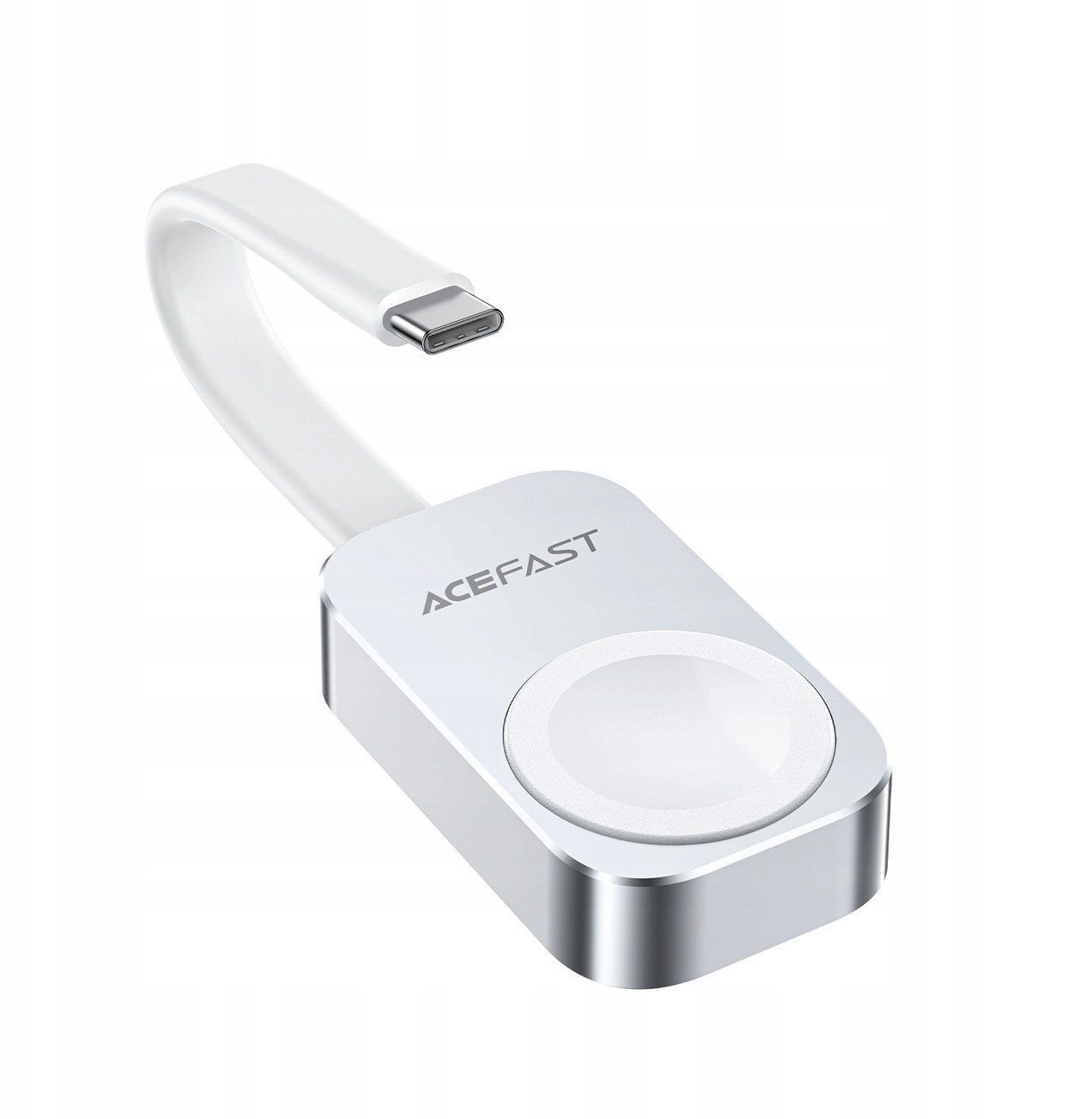 Karikues magnetik pa tela ACEFAST për Apple Watch, 5W, USB C, i bardhë