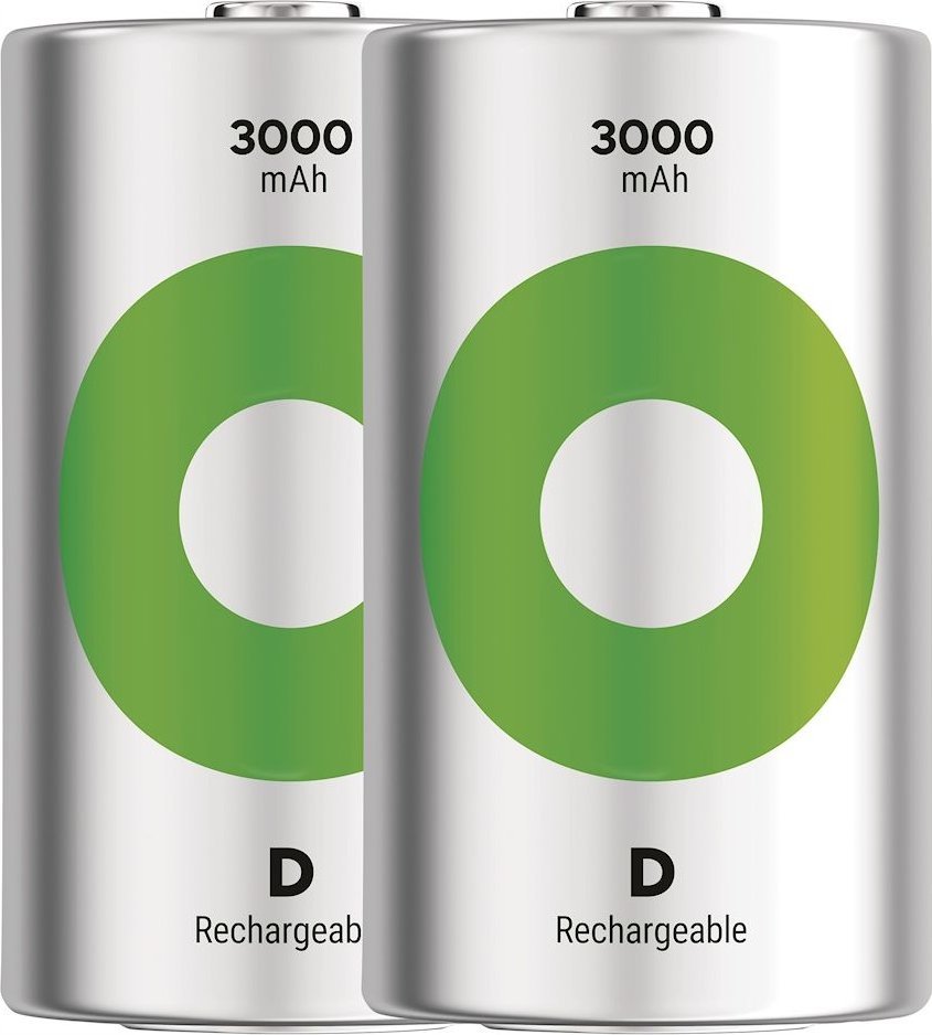 Bateri rikarikueshme GP ReCyko GPRHC30DC002, NiMH D, 3000mAh, paketim 2 copë
