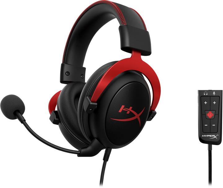 [OUTLET] Kufje me mikrofon HyperX Kingston Cloud II, USB, tё kuqe