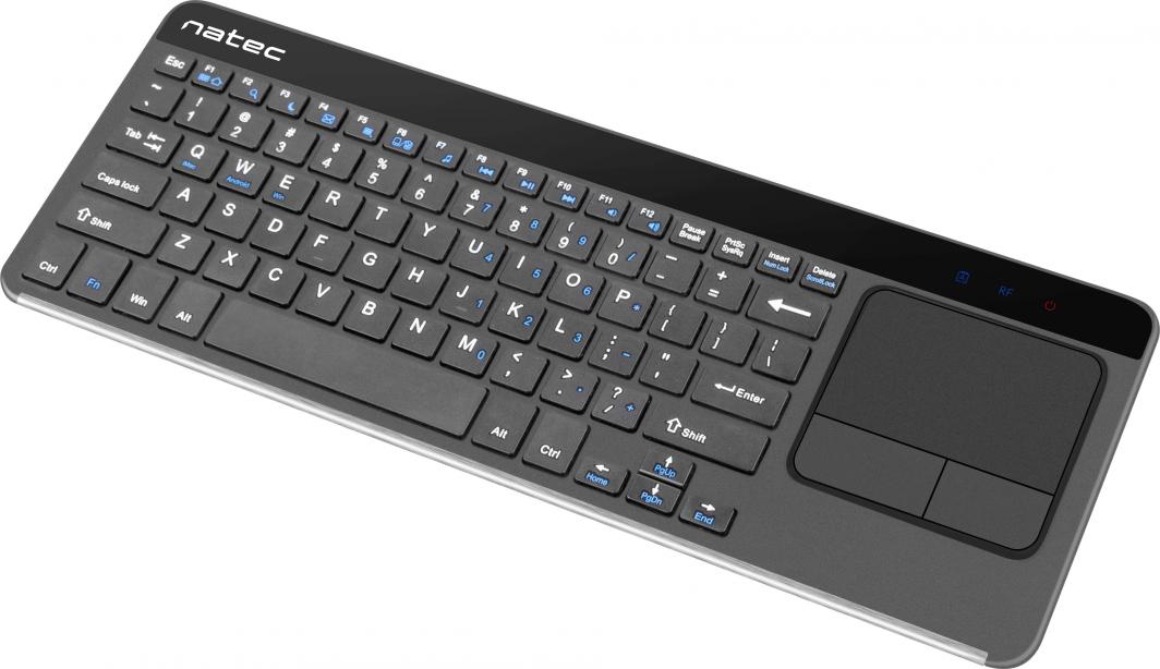 Tastierë Natec Touch Pad Slim, pa kabllo, e zezë (NKL-0968)