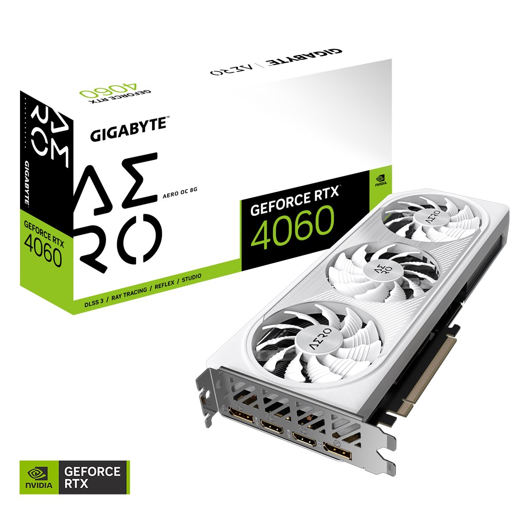 Kartelë grafike Gigabyte GeForce RTX 4060 Aero OC 8GB GDDR6