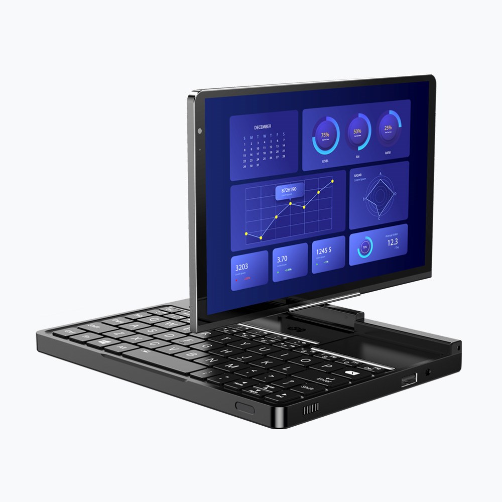 Laptop mini GPD Pocket 4, 8" WQXGA, Ryzen 7 8840U, Touchscreen, 144Hz IPS, 16GB, SSD 1TB, Radeon 780M 3GB, i hirtë