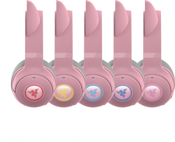 Kufje Razer Kraken Kitty BT V2, rozë