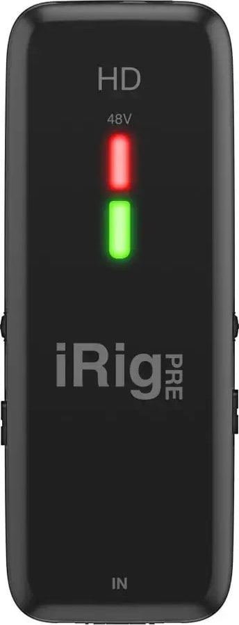 Ndërfaqe audio IK Multimedia iRig Pre HD, preamp me cilësi studio, USB, e zezë
