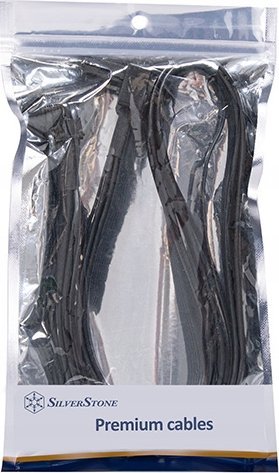 Kabllo SilverStone PP14-90 12VHPWR, 12+4 pin PSU në 12+4 pin GPU 90°, i zi