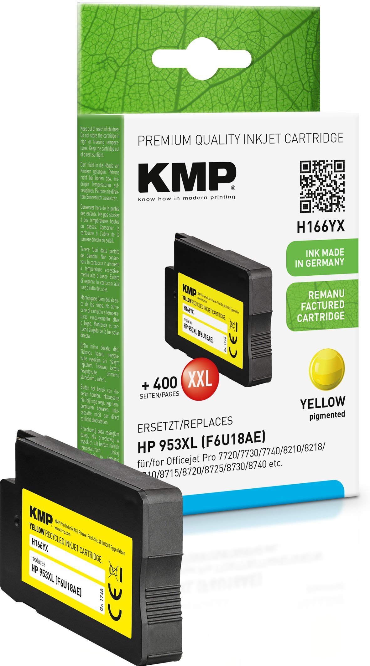 Кертриџ боја KMP 1748 4009, XL, жолта