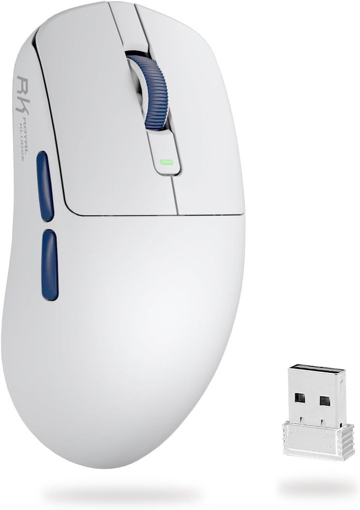 Maus gaming RK Royal Kludge M30, 12000 DPI, tri-mode wireless, i zi