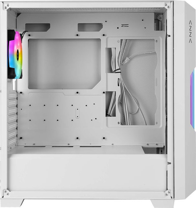 Kase kompjuteri AZZA Guardian, MIDI ATX, PSU 520W, e bardhë me xham
