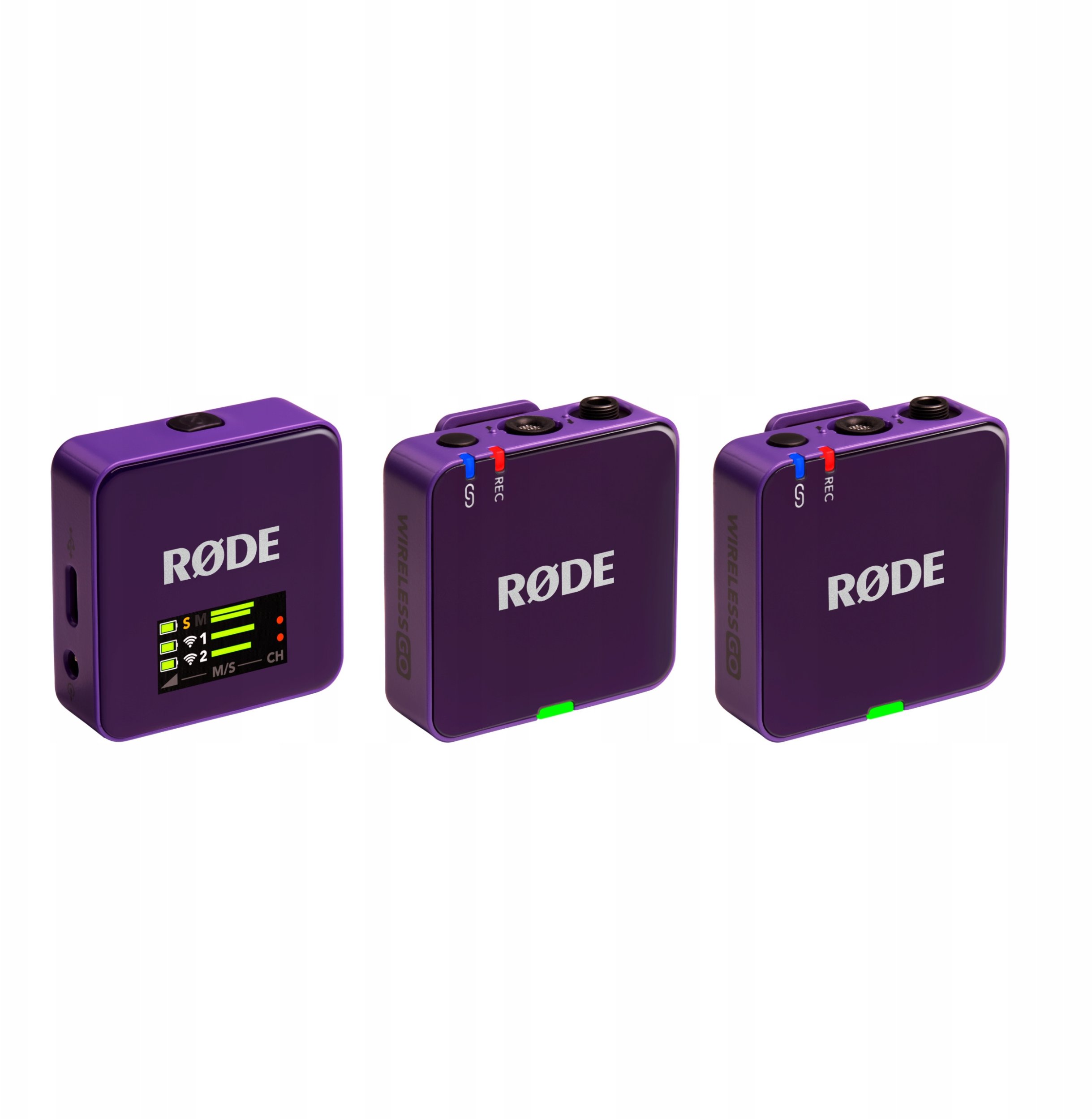 Sistem mikrofoni pa tela Rode Wireless GO Gen 3, 32 GB, 2.4 GHz, lejla