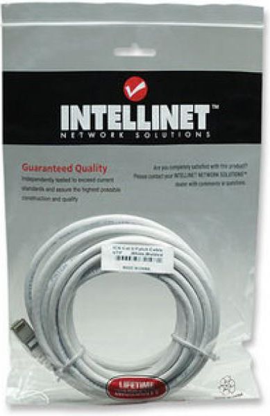 Kabllo rrjeti Intellinet Cat6, 0.9m, snagless, e bardhë