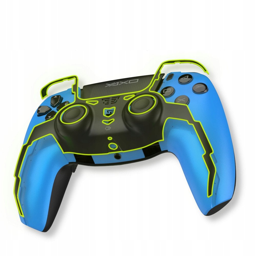 Gamepad wireless Hornet Fury Elite, për PS4 PC Android, Bluetooth USB, blu