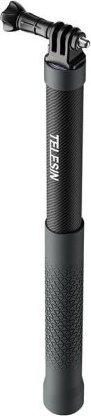 Selfie stick Telesin, fibër karboni, 1.2m, i zi