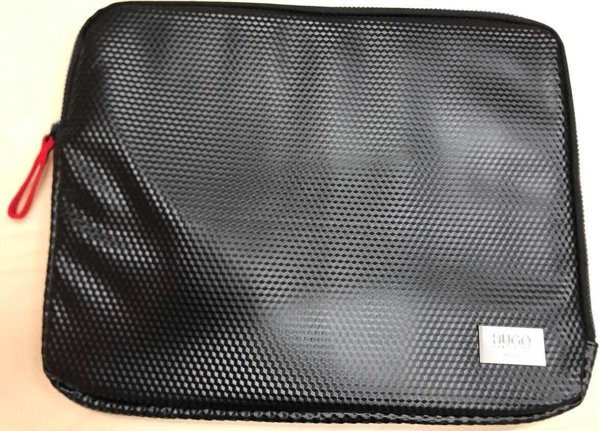 Çantë laptopi Hugo Boss GWP Fabric Bag, për 15.6", tekstil, e zezë