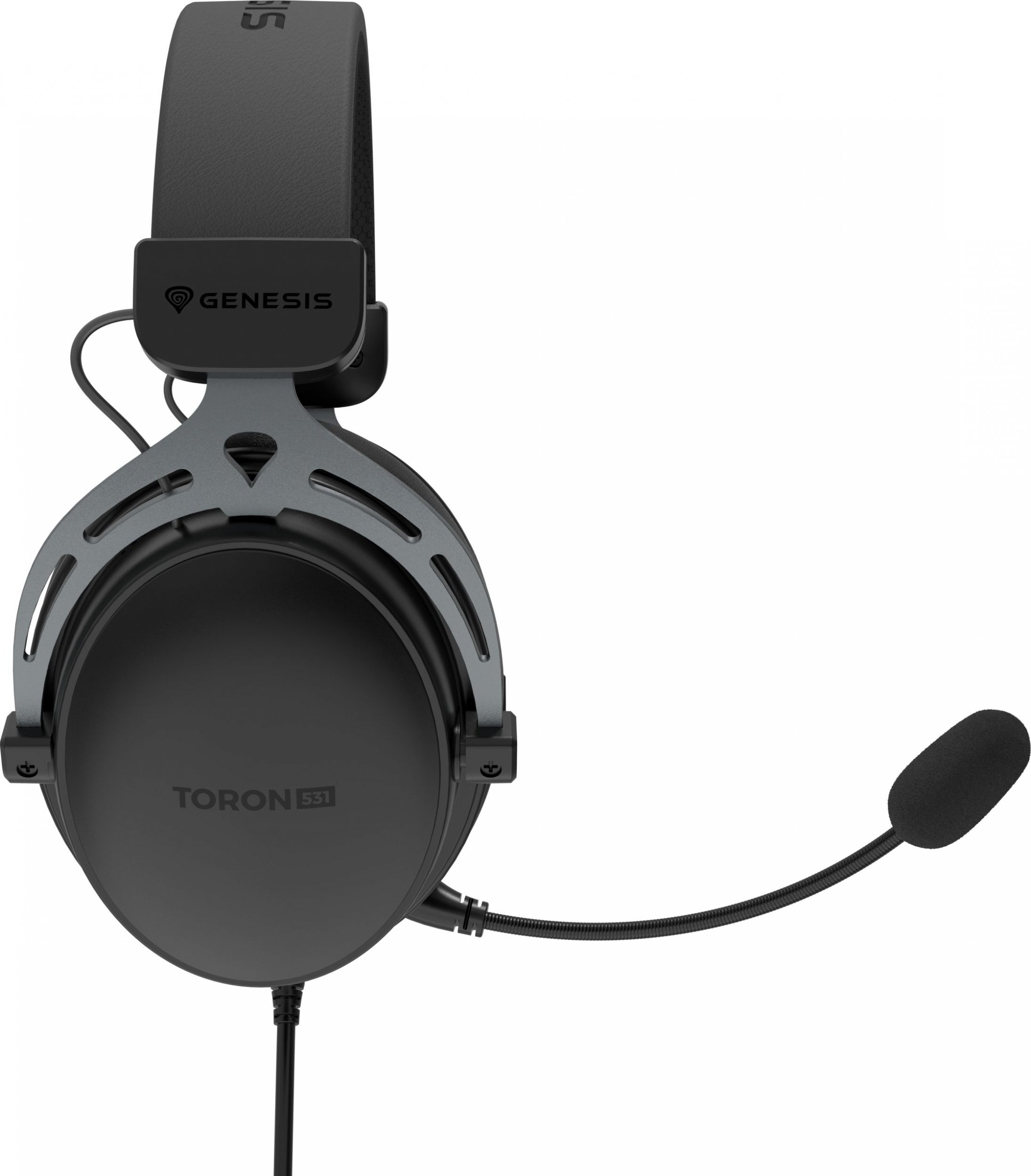 Kufje gaming Genesis Toron 531, 50mm, me mikrofon të shkëputshëm, të zeza