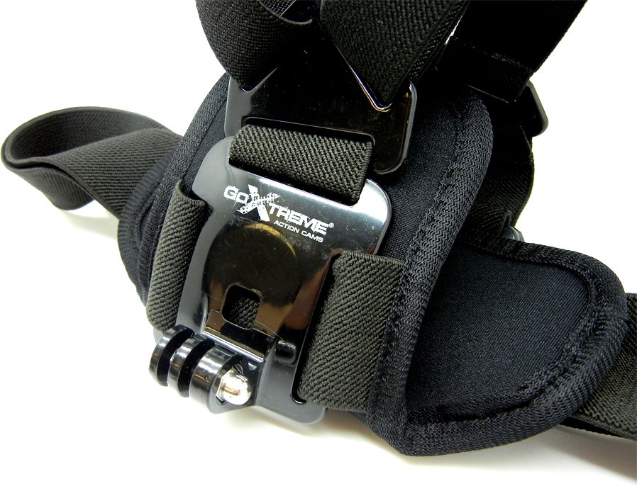 Mbajtëse kraharori EasyPix për GoPro 55232, rripa të rregullueshëm, e zezë