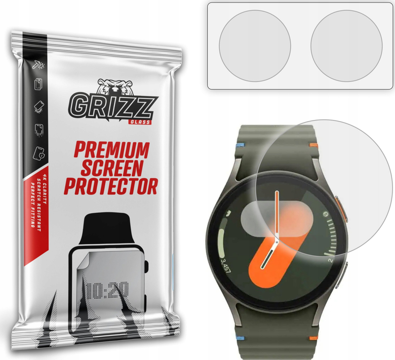 Film mbrojtës Grizz PaperScreen për Samsung Galaxy Watch 7 40mm, mat, 2 copë