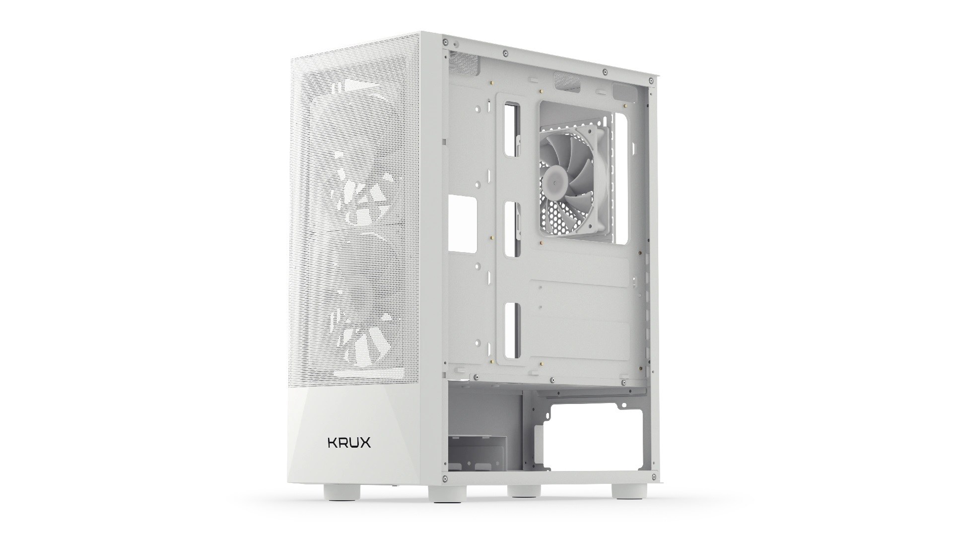 Kornizë kompjuteri Krux Vako KRXD005, RGB, ATX, e bardhë
