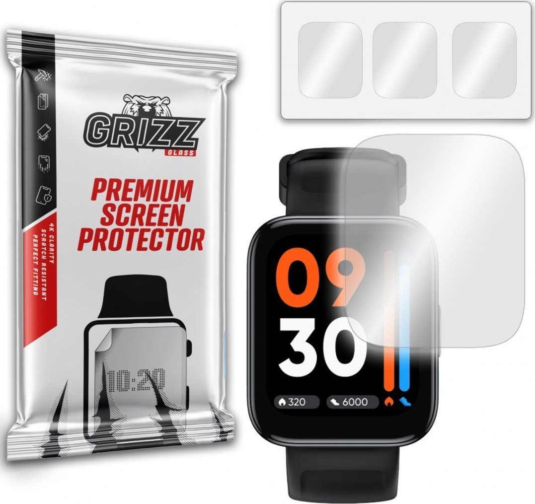 Mbulesë ekrani GrizzGlass për Realme Watch 3 Pro, hidrogel, transparente