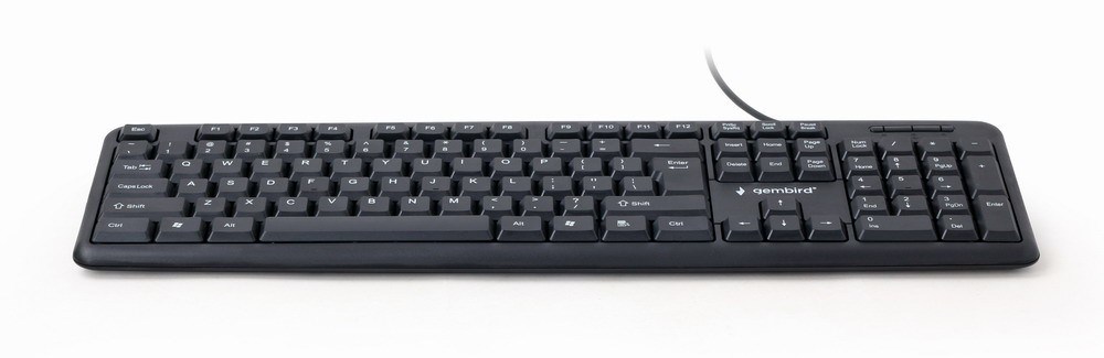 Tastierë standarde, USB, 104 taste, e zezë