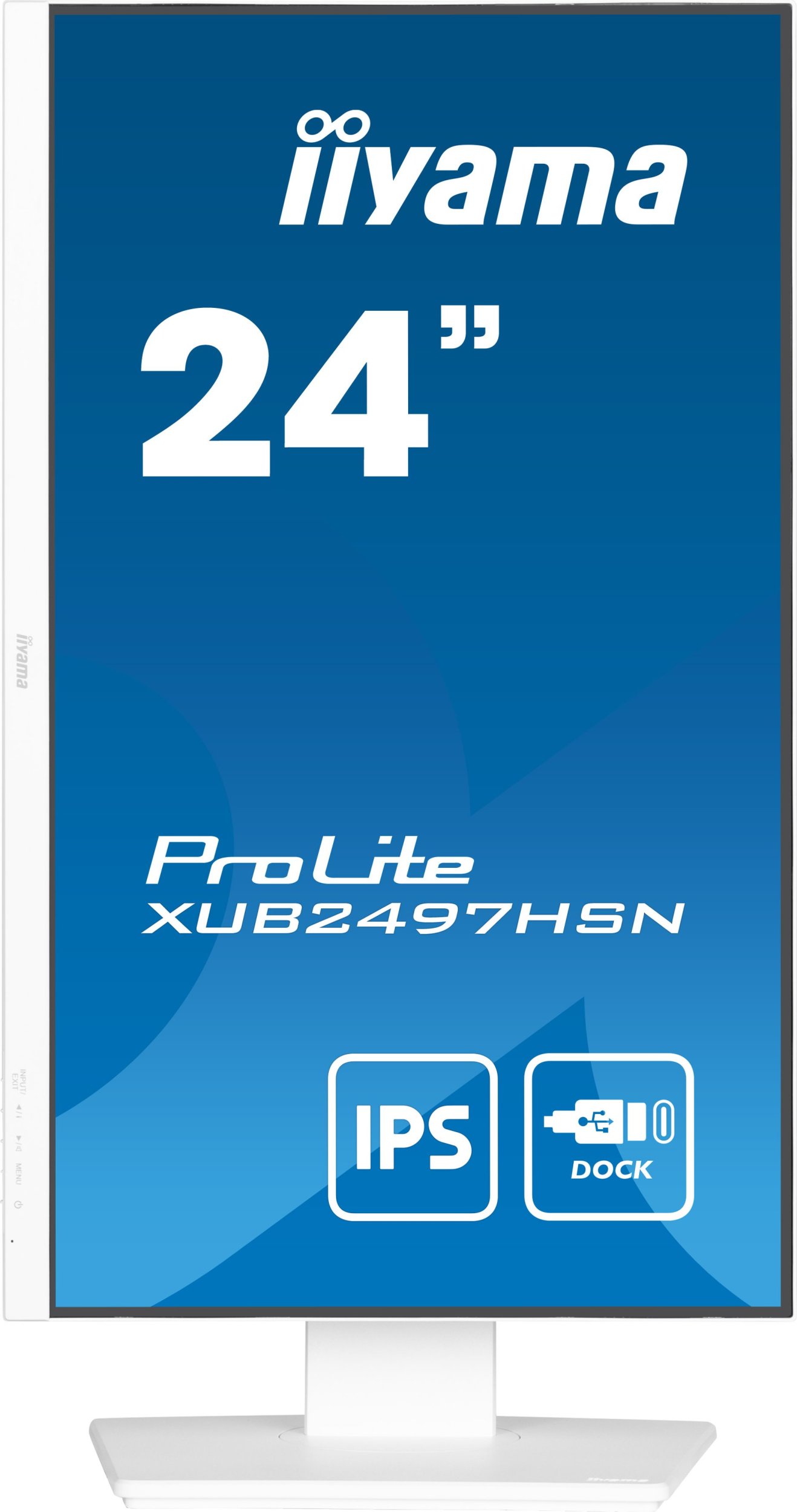 Monitor Iiyama ProLite XUB2497HSN W2, 23.8", Full HD IPS, i bardhë