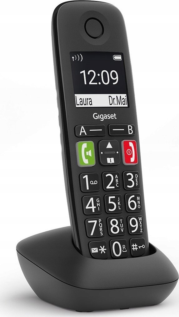 Telefon pa tel Gigaset E290HX, DECT, ekran 2", i zi
