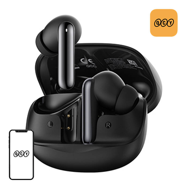 Kufje wireless QCY Melobuds N50, Bluetooth 5.4, ANC, të zeza