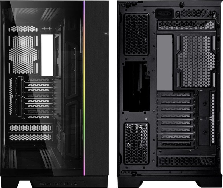 Kasë Lian Li O11 Dynamic EVO XL ARGB (O11DEXL-X), e zezë