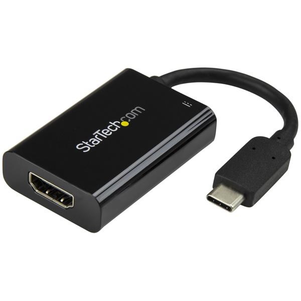Pреобразувач USB-C во HDMI 2.0 StarTech.com, 4K 60Hz, 60W PD, црн