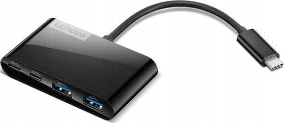 USB Hub Lenovo Select USB-C, 4 porte, e zezë 2