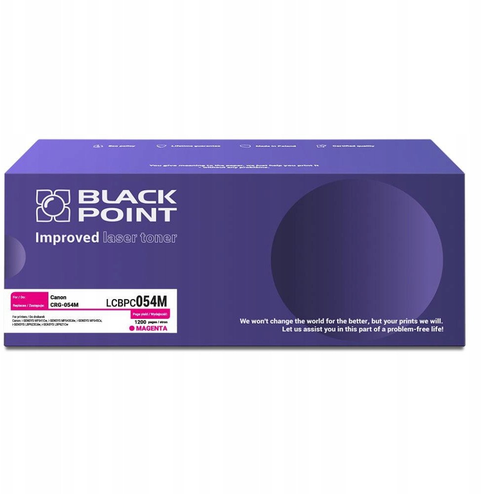Toner Black Point LCBPC054M për Canon CRG-054M, 1200 faqe, magenta
