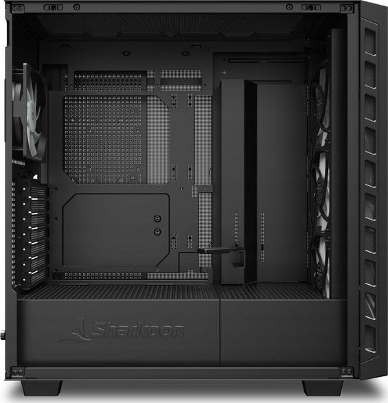 Kasë Sharkoon Rebel C80M RGB, e zezë, Midi Tower