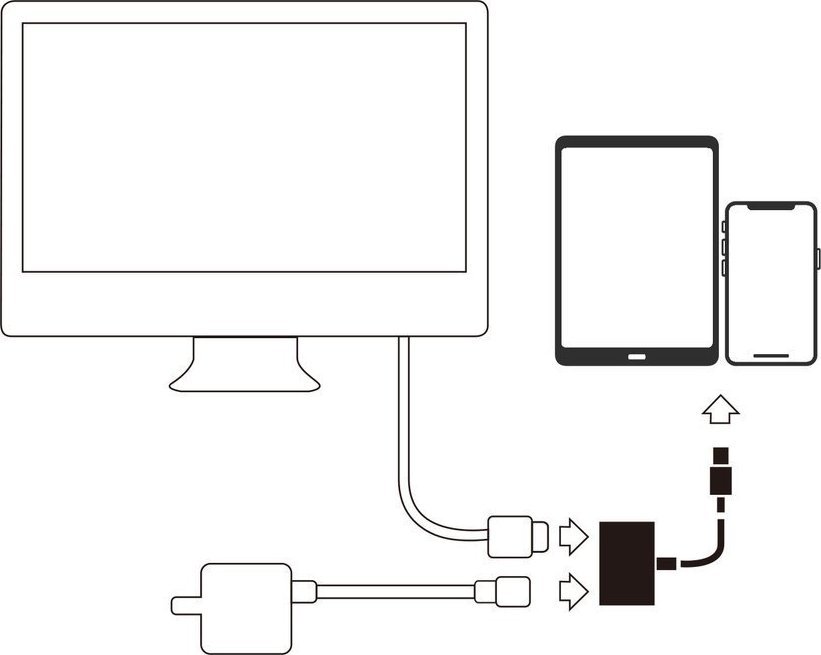 Adapter USB Joyroom S-H141, USB-C në HDMI, port USB-C, i bardhë