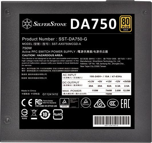 Burim energjie SilverStone DA750 Gold SST-DA750-G ATX, 750W