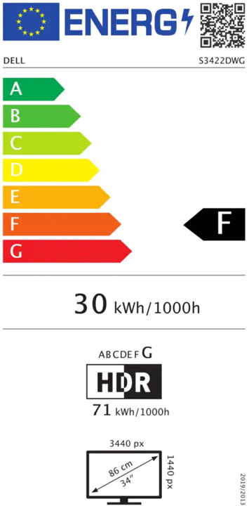 [OUTLET] Monitor Dell S3422DWG - LED 34"