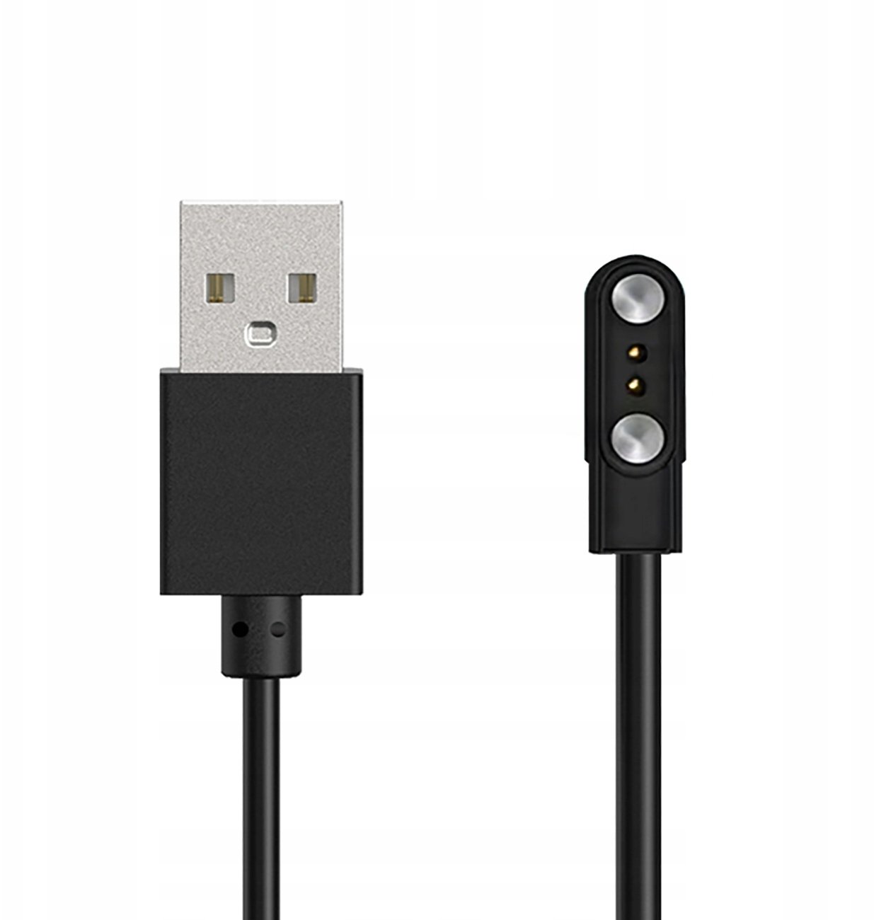 Karikues magnetik për smartwatch HUL 01, 2 pin 2.8 mm, kabllo 60 cm, i zi