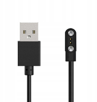 Karikues magnetik për smartwatch HUL 01, 2 pin 2.8 mm, kabllo 60 cm, i zi