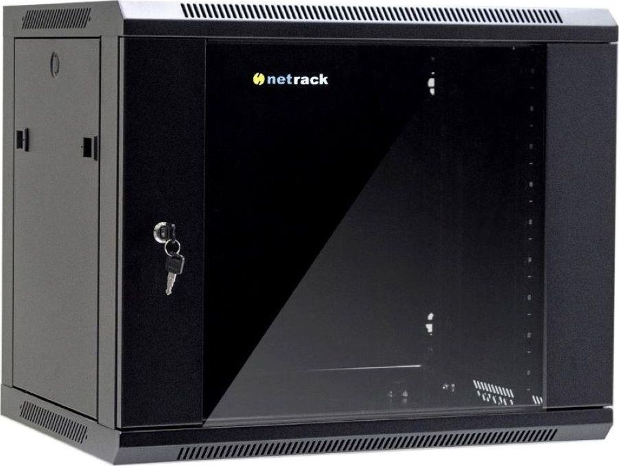 Kabinet NetRack, 19", 9U/600x450mm, e zezë