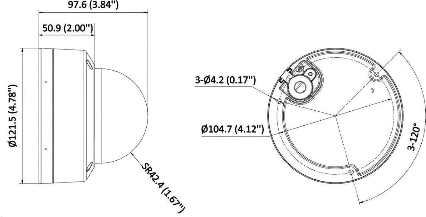 Kamerë IP Hikvision DS-2CD2146G2H-ISU, lente 2.8mm, dome, e bardhë