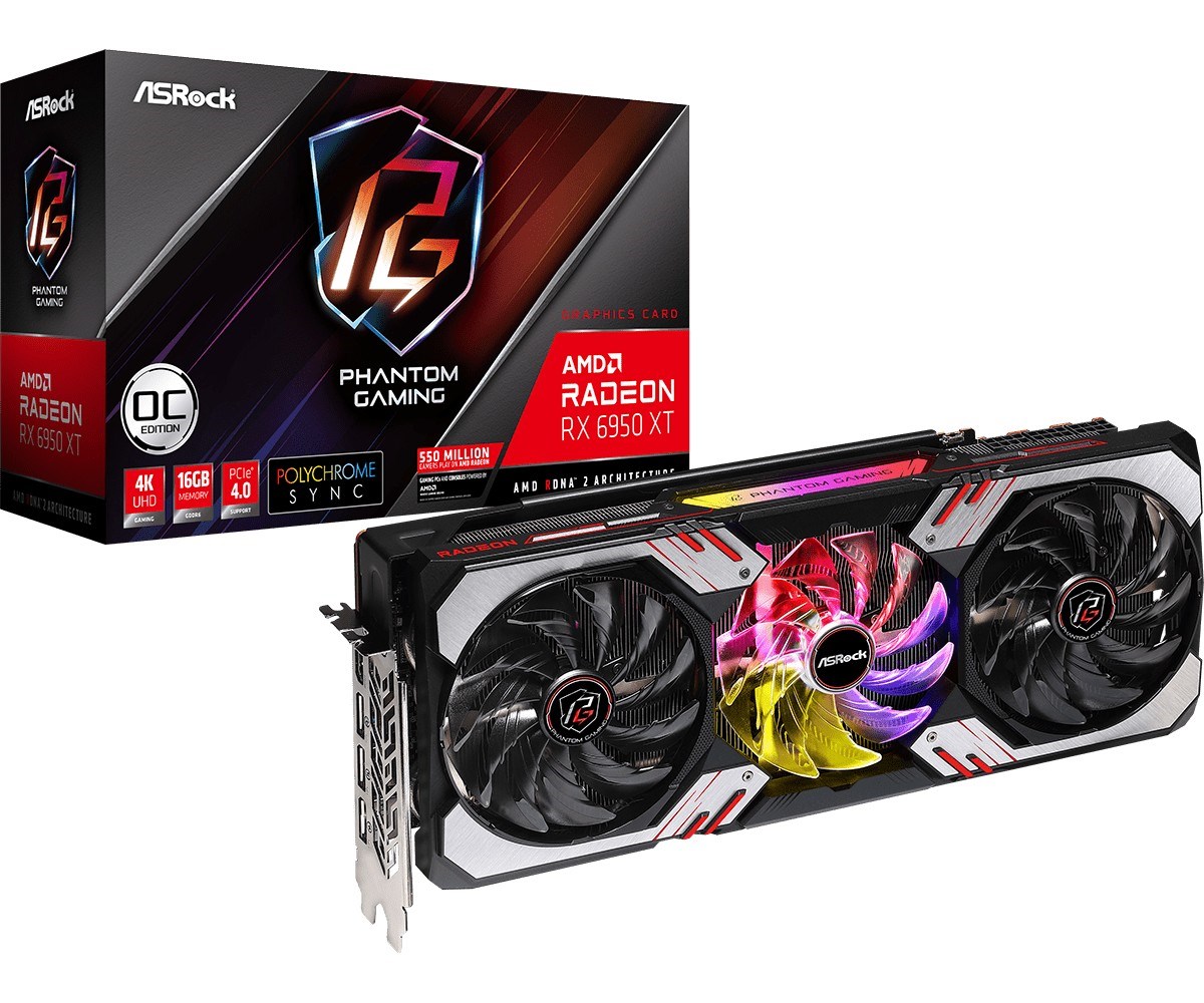 Kartë grafike ASRock Gaming AMD Radeon RX 6950XT, OC, 16 GB GDDR6
