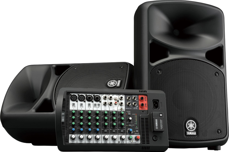 Sistem PA portabël Yamaha STAGEPAS 600BT, 680W, mikser 10 kanale, i zi