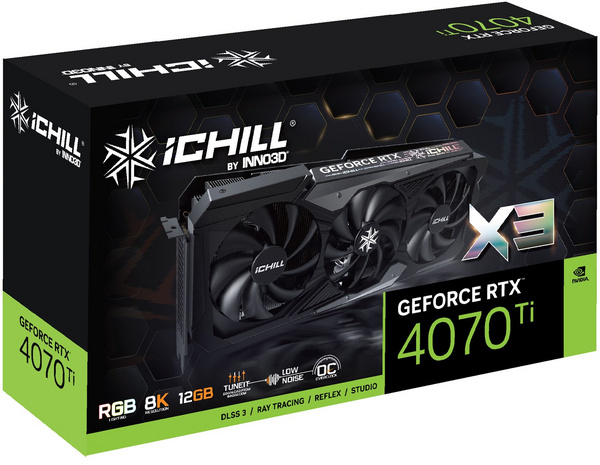 Kartë grafike Inno3D iChill NVIDIA GeForce RTX 4070 Ti, 12 GB GDDR6X